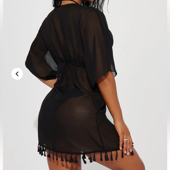 Summer Moves Tassel Tie Cover Up Kimono - Picture 3 of 3